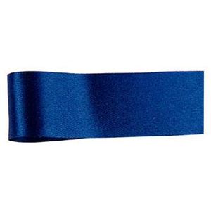青山リボン プライムサテン 36mm×92m ブルー系 1453-12ブルー - 拡大画像