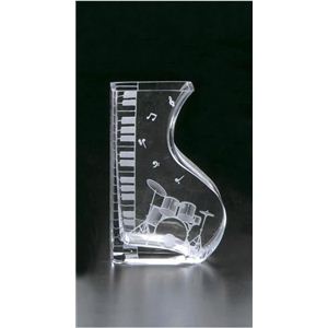 44S036 music sand blast(ミュージックサンドブラスト) Flower Vase(花瓶) ペアベース・ドラム 