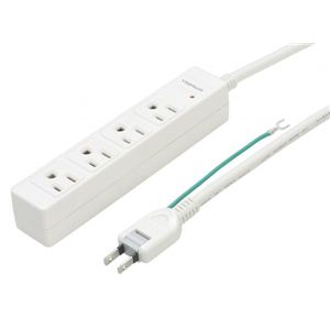 雷サージ・Wマグネット付3P対応タップ4個口2m 白 HJKP402WH