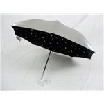 UVION シルバーコーティング DOG 47cmショートスライド長傘 ブラック 3267
