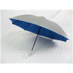 UVION シルバーコーティング DOG 47cmショートスライド長傘 ブルー 3267