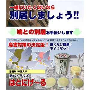 防ハトグッズはとにげ～る忌避剤10ヶ入り 
