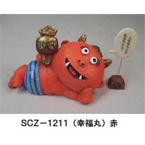 風水 鬼っ子（大） SCZ-1211（幸福丸）赤 