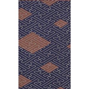 藍小紋501 コタツ上掛 200×200cm （2） 7501540 - 拡大画像