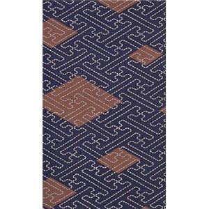 藍小紋501 生地売 124巾×20m （2） 7500050 - 拡大画像