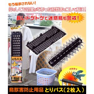 鳥獣害防止用品 とりパス（2枚入）
