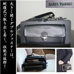 MARCO VIAGGIO 本牛革製 ダブルファスナークラッチ