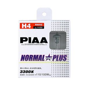 H-650 PIAA ハロゲンBulb （ノーマルスタープラス） H4 3300K