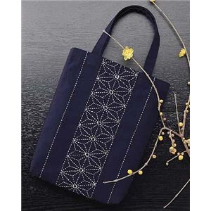 172 刺し子キット バッグ 麻の葉