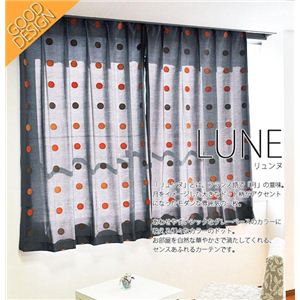 ms1010-135 プレミアムドレープカーテン LUNE（リュンヌ） 2枚組（巾100cm×丈135cm）【インテリア／カーテン／2枚組】