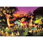 D-2000-527 ディズニージグソーパズル2000ピース・光るジグソー 森のキャンドル パーティー（くまのプーさん）