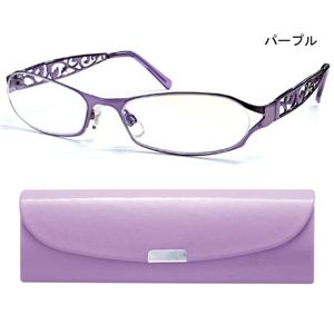 DR83 アールヌーボー調シニアグラス +1.50 DR83-5パープル （老眼鏡）