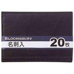 BLOOMSBURY（ブルームズベリー） 革製 20枚名刺入れ NN204Bブラック