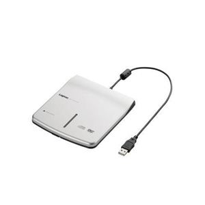 LOGITEC（ロジテック） LDV-P8U2L USBポータブル外付型DVD-ROM シルバー