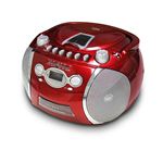 ゼピール CDラジオカセットレコーダー DCD-T1211 WR（ワインレッド）