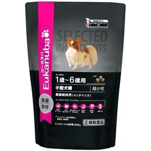 421910 ユーカヌバ 小型犬種（超小粒） 健康維持用（メンテナンス） 1～6歳用 500g×12個