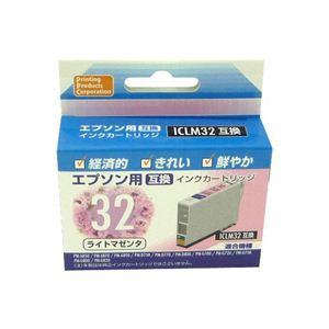 PPC 互換インクカートリッジ 10個セット エプソン・IC32用 PP-EIC32LM-10P（ライトマゼンタ）