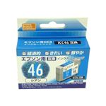 PPC 互換インクカートリッジ 10個セット エプソン・IC46用 PP-EIC46C-10P（シアン）