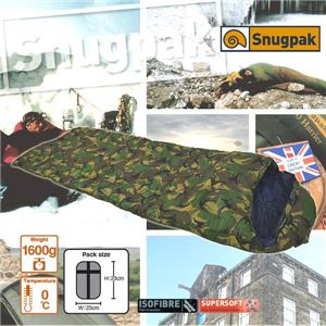 《Snugpak スナッグパック》 SLEEPER ZERO CAMO SQUAREスリーパーゼロカモスクエア（迷彩） キャンピング寝袋（シュラフ）【カモフラージュ】