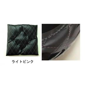 DIAステッチ綿入りシングルクッション 2枚セット ライトピンク