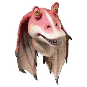 RUBIE'S�i���[�r�[�Y�j STAR WARS�i�X�^�[�E�H�[�Y�j �}�X�N�i�R�X�v���p�j Jar Jar Binks Latex Mask�i�W���[ �W���[ �r���N�X ���e�b�N�X �}�X�N�j �摜�P