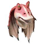RUBIE'S�i���[�r�[�Y�j STAR WARS�i�X�^�[�E�H�[�Y�j �}�X�N�i�R�X�v���p�j Jar Jar Binks Latex Mask�i�W���[ �W���[ �r���N�X ���e�b�N�X �}�X�N�j �摜1