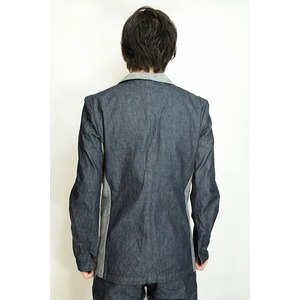 VADEL shawl solid jacket INDIGO サイズ44 VADEL shawl solid jacket INDIGO サイズ44