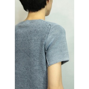 VADEL crazy pattern S/S knit ICE BLUE サイズ44 VADEL crazy pattern S/S knit ICE BLUE サイズ44
