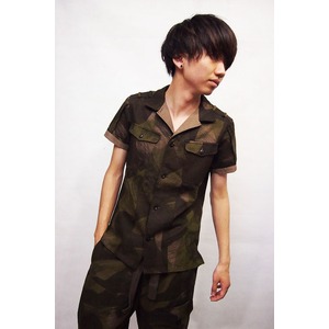 VADEL combat shirts SS KHAKI×BEIGE サイズ44