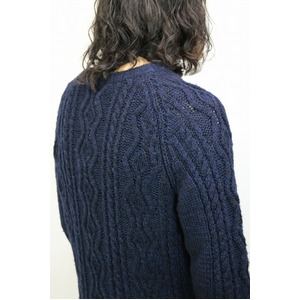 08sircus クルーネックケーブルニットセーター NAVY サイズ2(Mサイズ相当) 08sircus クルーネックケーブルニットセーター NAVY サイズ2(Mサイズ相当)