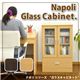Napoli(ナポリ) Glass Cabinet(ガラスキャビネット) 幅59cm ナチュラル 写真1