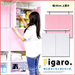 サニタリーラック【Figaro】幅60cm上置き STR-60UP ピンク