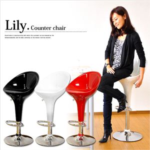 デザインカウンターチェア　【Lily（リリー）】　GR-169　レッド