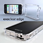 ◆iPhone4S / iPhone4 バンパーケース exoclear edge (エクソクリア エッジ) Smoke Black