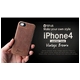ŸiPhone4S / iPhone4 ‘ΉžƒP[ƒXŸœ Vintage Brown Bar