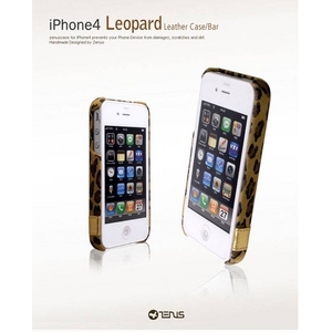 ◆iPhone4S / iPhone4 対応ケース◆ Leopard Bar●ラムスキン●