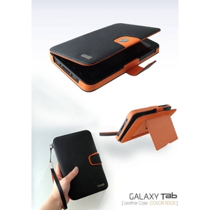 ★Galaxy Tab/ギャラクシー タブ●本革●レザーケースColor Edge【スタンド付き】 -Beige Brown