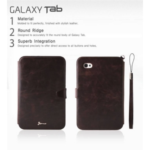 ★Galaxy Tab/ギャラクシー タブ●Messitige Folderレザー風ケース【スタンド付き】-Vintage Red