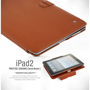 本革 iPAD2ケース Prestige Genuine Caramel Brown