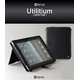ショルダーストラップ付き★iPadレザーケース Utilitium-Black