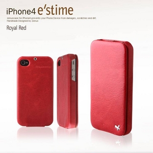 iPhone4S / iPhone4 対応ケース  E`stime Folder 本革 Gold Brown