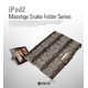 Zenus 自動スリープ対応 iPad2レザー風ケース Masstige シックスネーク ブラックシルバー