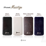 iPhone4S / iPhone4 対応ケース 高級感UP! Masstige Forder Black