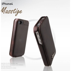 iPhone4S / iPhone4 対応ケース 高級感UP! Masstige Forder Black