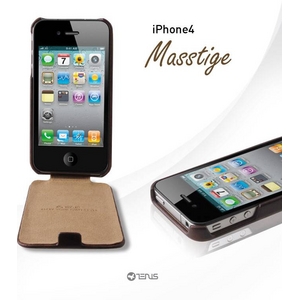 iPhone4S / iPhone4 対応ケース 高級感UP! Masstige Forder Black