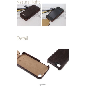 iPhone4S / iPhone4 対応ケース 高級感UP! Masstige Forder Black Choco