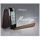iPhone4S / iPhone4 対応ケース 高級感UP! Masstige Forder White
