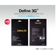 ZENUS(ゼヌス) Galaxy S2(ギャラクシー S2) プレミアムフィルム指紋防止フィルム Define 3G(ディファイン3G)