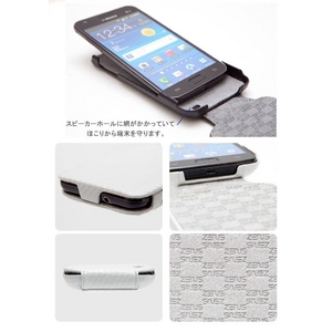 ●本革●Zenus Galaxy S2 LTE （SC-03D） ケース Carbon Folder-White商品画像の４