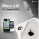iPHONE4��4S�Х�ѡ������� Air Bumper Mask-Gray Black
